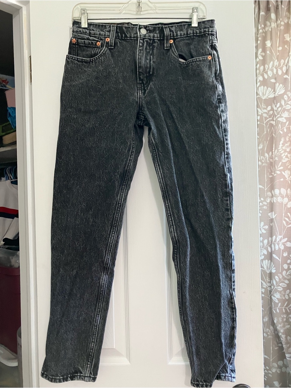 Levi's Men's Hi-Ball Black Washed Straight Jeans